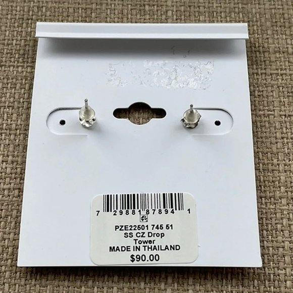 Giani Bernini Women Earrings Sterling Silver Jewelry Cubic Zirconia Earrings $90 - Picture 7 of 11